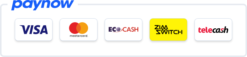 Pay with Paynow — EcoCash, OneMoney, Visa, Mastercard, Zimswitch